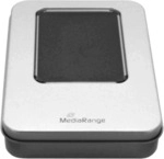 MediaRange Aluminium-Box zur Aufbewahrung von USB Speichersticks.