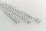 GBC Drahtbinder&uuml;cken 21 Ringe 12mm silber VE=100 St&uuml;ck