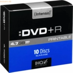 Intenso International Intenso DVD+R 4,7GB 16x Speed Printable Slim Cas