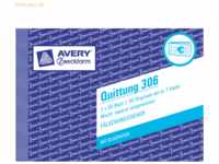 Avery Zweckform Formularbuch Quittung mit Mwst. A6 quer 2x50 Blatt