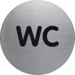 Durable Piktogramm WC Edelstahl