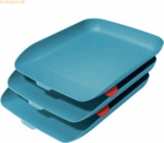 Leitz Briefkorb Cosy Set A4 Polystyrol VE=3 St&uuml;ck blau