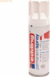 Edding Acryl-Farblack Permanentspray verkehrswei&szlig; gl&auml;nzend RAL9016
