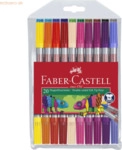 Faber Castell Doppelfasermaler sortiert VE=20 St&uuml;ck Etui