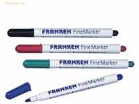 Franken Whiteboardmarker FineMarker 1-2mm 4 Farben VE=4 Stück