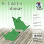 Ludwig B&auml;hr Faltbl&auml;tter Intensiv Uni 15x15cm VE=100 Blatt dunkelgr&uuml;n