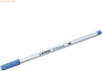 10 x Stabilo Premium-Filzstift mit Pinselspitze Pen 68 brush dunkelbla