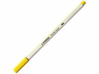 Stabilo 568/44-10, 10 x Stabilo Premium-Filzstift mit Pinselspitze Pen 68 brush gelb