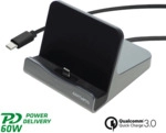 4Smarts 4smarts Ladestation VoltDock Tablet USB-C 60W gunmetal