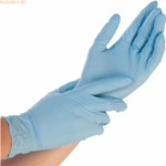 10 x HygoStar Nitril-Handschuh Safe Light puderfrei XXL 24cm blau VE=9