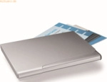 Durable Visitenkarten-Box f&uuml;r 20 Karten metallic silber