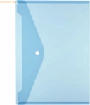 6 x Herlitz Dokumententasche A4 PP transluzent blau