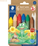 6 x Staedtler Wachsmalkreide Noris junior 224 sechskant VE=6 Farben