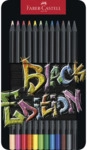 FABER-CASTELL Black Edition Bunstift - 12er Metalletui.