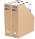 12 x Elba Stehsammler tric system A4 Wellpappe braun