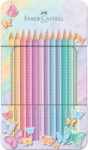 FABER-CASTELL Buntstifte Sparkle Pastell - 12er Metalletui sortiert.