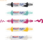 Edding Acrylmarker Double Liner edding 5400 3D 5er-Set sortiert basic