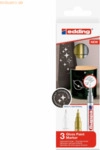 Edding Glanzlack-Marker edding 751 metallic 1-2mm gold, silber, wei&szlig; V