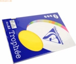5 x Clairefontaine Kopierpapier Trophee A4 160g/qm VE=50 Blatt kanarie