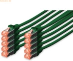 Assmann DIGITUS CAT 6 S-FTP Patchk. Cu, LSZH AWG 27/7,0,25 m,10er,GN