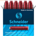 5 x Schneider Tintenpatrone VE=6 St&uuml;ck rot