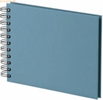 3 x S.O.H.O. Fotoalbum Wire-O 40 Seiten 195x145mm denim/schwarz