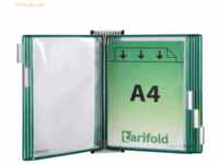 Tarifold Wandsichttafelsystem A4 lichtgrau inkl.10 Sichttafeln grün