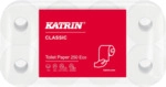 KATRIN Toilettenpapier Classic Eco - 3-lagig wei&szlig; 8 Rollen &agrave; 250 Blatt