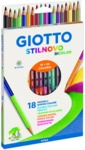 GIOTTO Farbstifte Stilnovo Bicolor - 18er Kartonetui.
