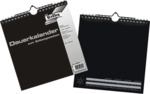 Folia Bastel-Dauerkalender 23x24cm 13 Seiten schwarz/silber