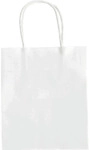 Folia Geschenktragetasche - 12 x 5,5 x 15 cm 20 St&uuml;ck wei&szlig;.