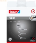 Tesa F&ouml;nhalter Ekkro verchromt spiralf&ouml;rmig inkl. Klebel&ouml;sung