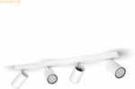 Signify Philips myLiving Spot Kosipo 4flg. 4x55W Wei&szlig; exkl. LM