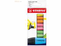 10 x Stabilo Textmarker Boss Mini Leuchtfarben sortiert VE=5 Stück