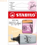 Stabilo Textmarker Boss Mini Pastellove Edition 2.0 sortiert Etui VE=3