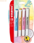 10 x Stabilo Textmarker swing cool Pastel sortiert VE=4 Stifte Blister