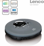 Lenco LENCO CD-400GY - Tragbarer CD/MP3-Player f&uuml;r CD, CD-R, CD-RW