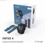 fitbit Versa 4 Bundle, Black/Black Sapphire