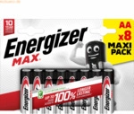 Energizer Batterie Max Alkaline E303324700 AA LR6 8 St&uuml;ck