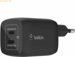 Belkin Belkin 65W Dual USB-C GaN Ladeger&auml;t mit PD und PPS, schwarz