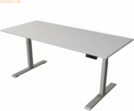 Kerkmann Steh-/Sitztisch Move 2 elektrisch Fu&szlig; silber 180x80x63-127cm