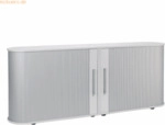 Geram&ouml;bel Rollladenschrank Flex S-382104-SL 2OH 200x80x40cm lichtgrau/