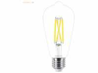 Signify Philips LED WarmGlow Edison Lampe 60W E27 Klar dimmbar