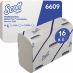 Scott Papierhandtuch Essential 6609 2-lagig wei&szlig; 16x220 Blatt