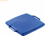 Durable Abfalleimer DURABIN FLIP VEH2012031 52x61x49cm grau/blau