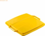 Durable Abfalleimer DURABIN FLIP VEH2012030 52x61x49cm grau/gelb