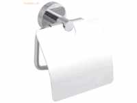 Tesa WC-Papierrollenhalter Smooz mit Deckel inkl. Klebelösung