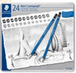 Staedtler Bleistift Mars Lumograph H&auml;rte sortiert Metalletui VE=24 St&uuml;