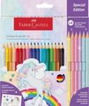 FABER-CASTELL Buntstifte Colour GRIP Einhorn - 18+6 Farben Kartonetui