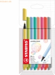 10 x Stabilo Filzschreiber pointMax 0,8 mm Etui VE=8 Farben